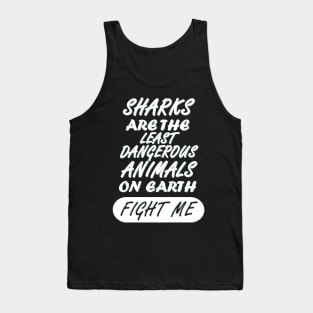 shark Megalodon Sea Swimming Scared Girls Tank Top